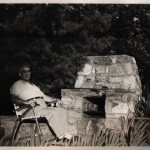 Edward Saba relaxing by fire (Candid Photos…)